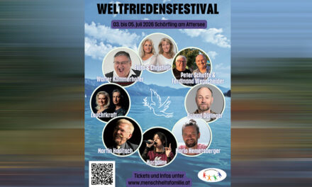 Weltfriedensfestival lädt zu drei Tagen voller Musik, Begegnung und Inspiration an den Attersee