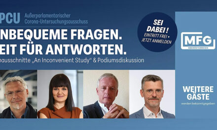 MFG setzt Corona-Aufarbeitung fort: Sechster APCU-Abend im Welios